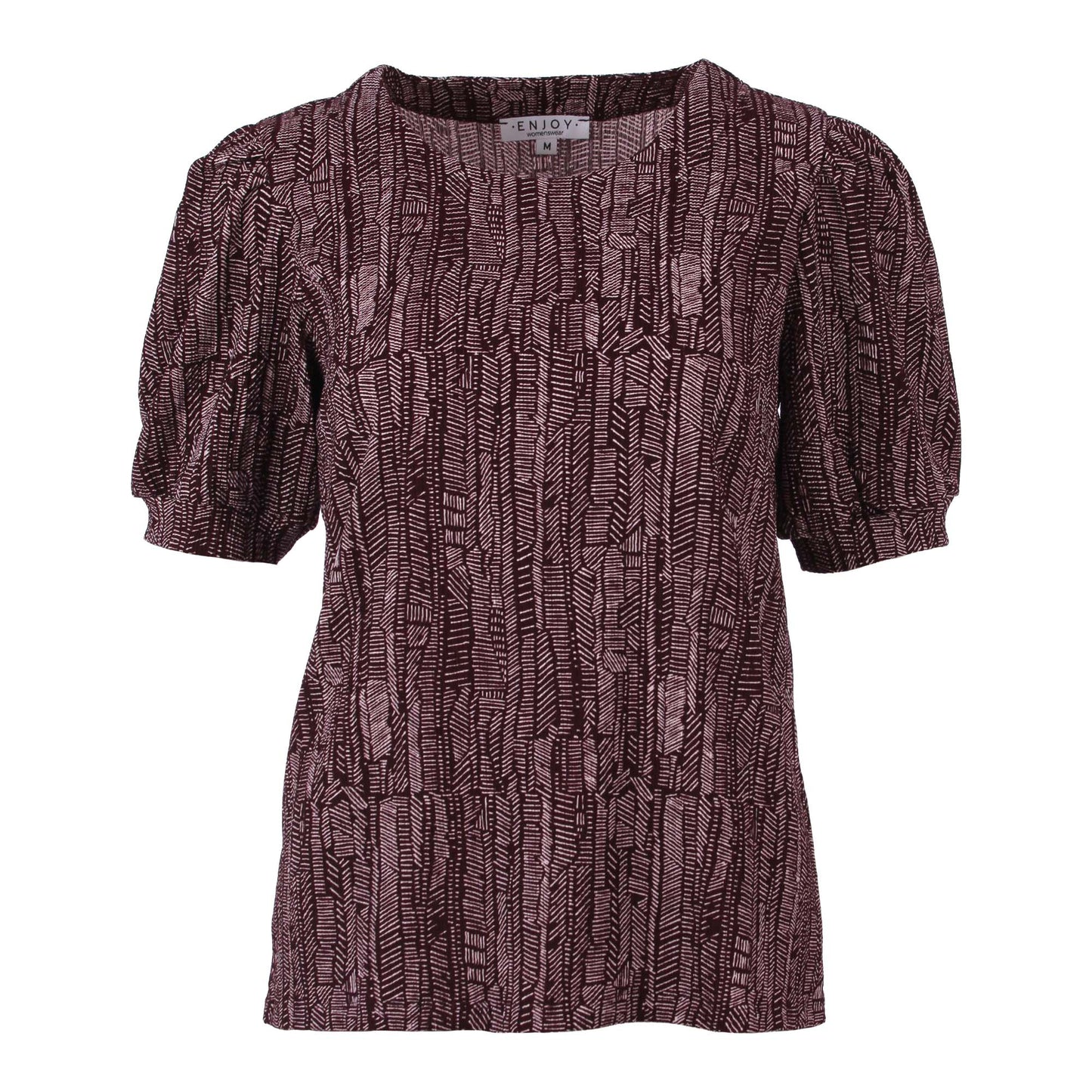 T-shirt bordeaux Enjoy