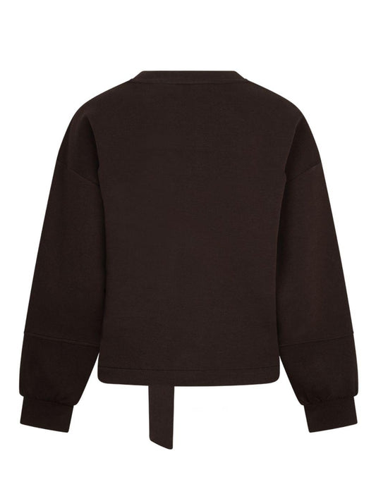 Pullover Red Button Shakira Top & Belt Scuba