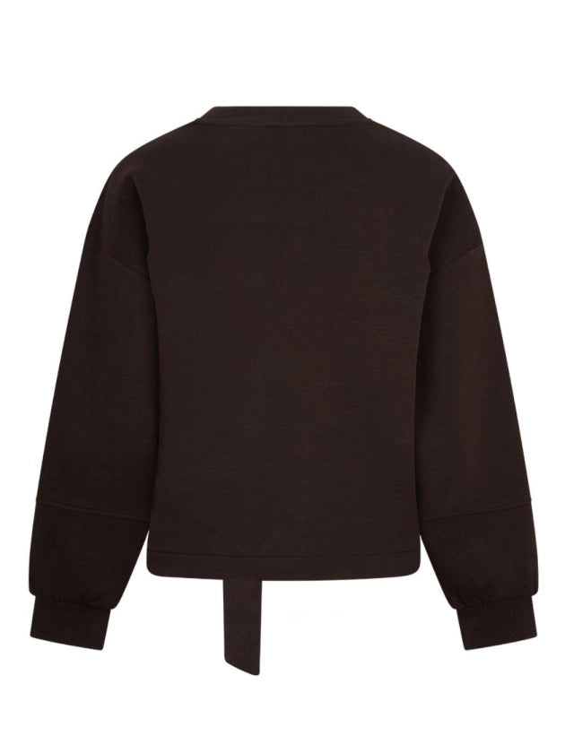 Pullover Red Button Shakira Top & Belt Scuba