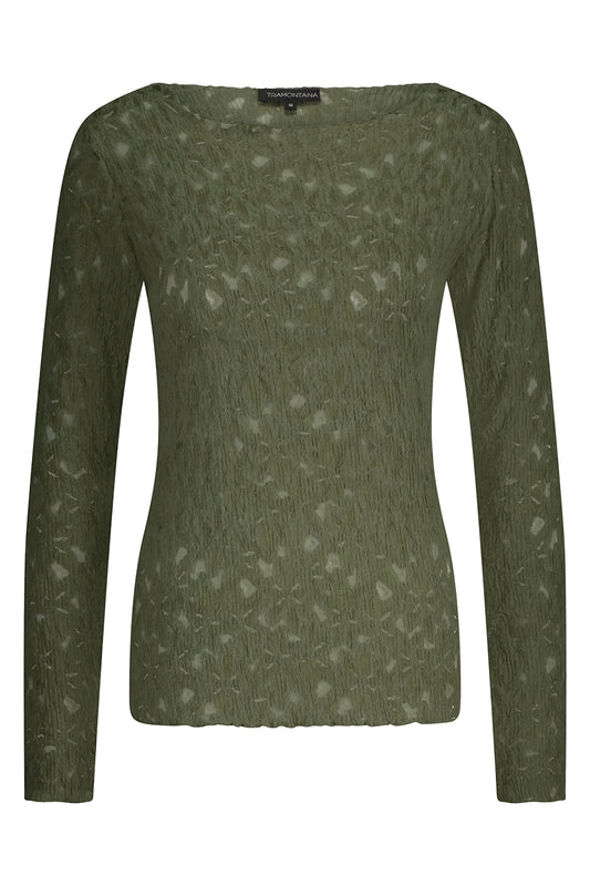 Top Lace donker groen Tramontana