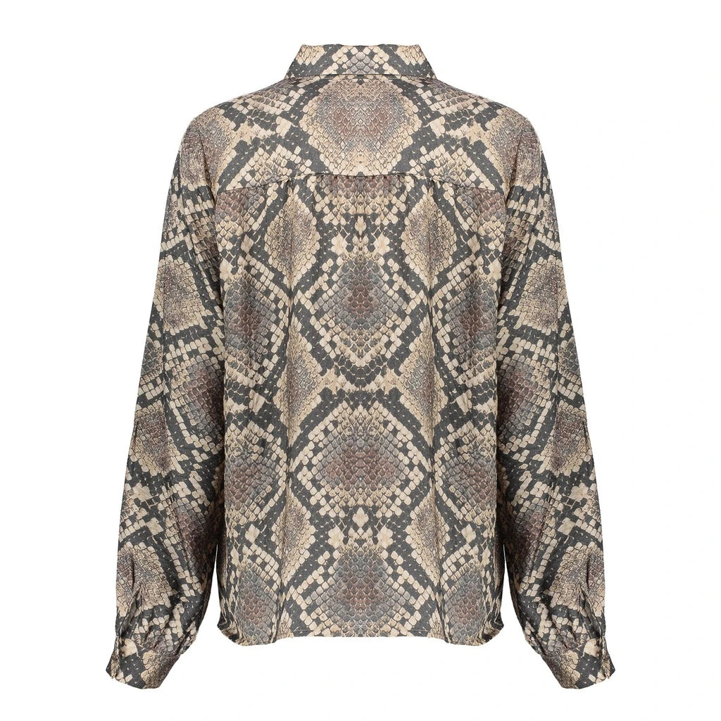 Blouse slangenprint Geisha