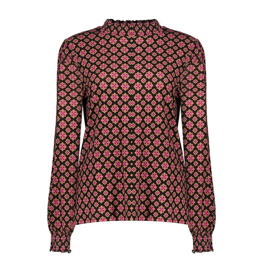 Blouse black/pink Geisha