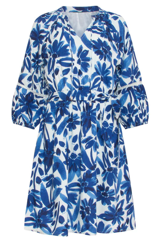 Jurk Smashed Lemon - Bloemenprintcroched