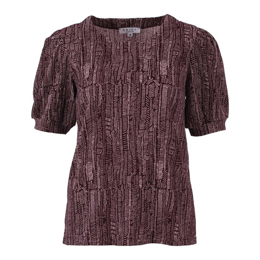 T-shirt bordeaux Enjoy