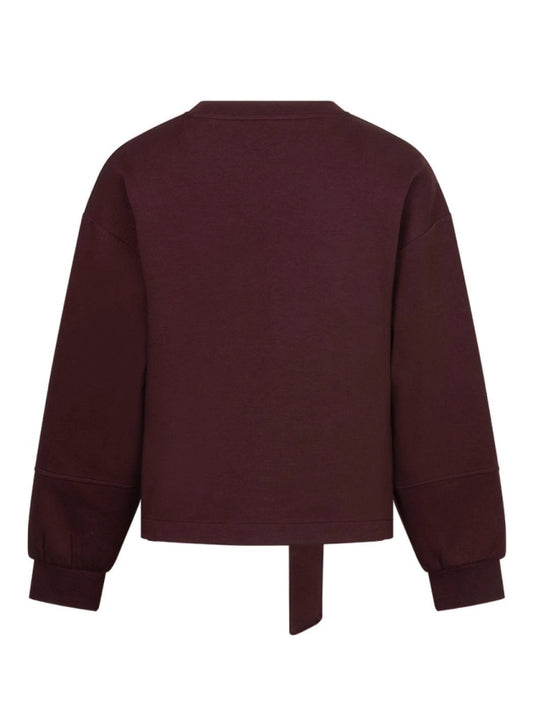 Pullover Red Button Shakira Top & Belt Scuba