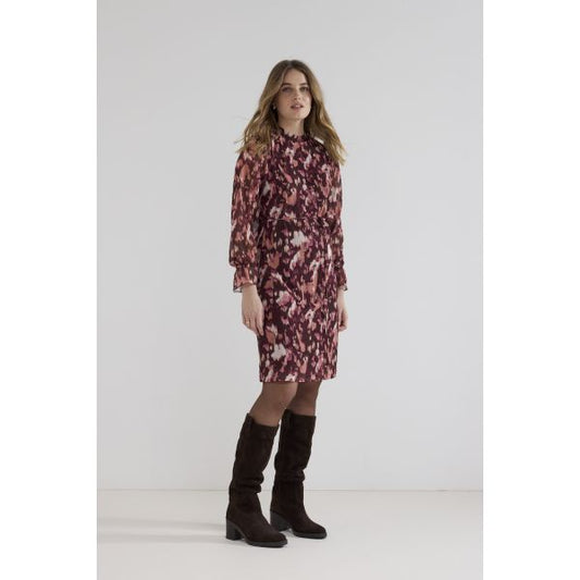 Tramontana Jurk Print Berry