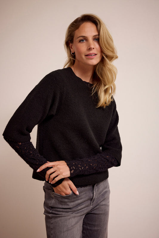 Top Lace zwart Tramontana
