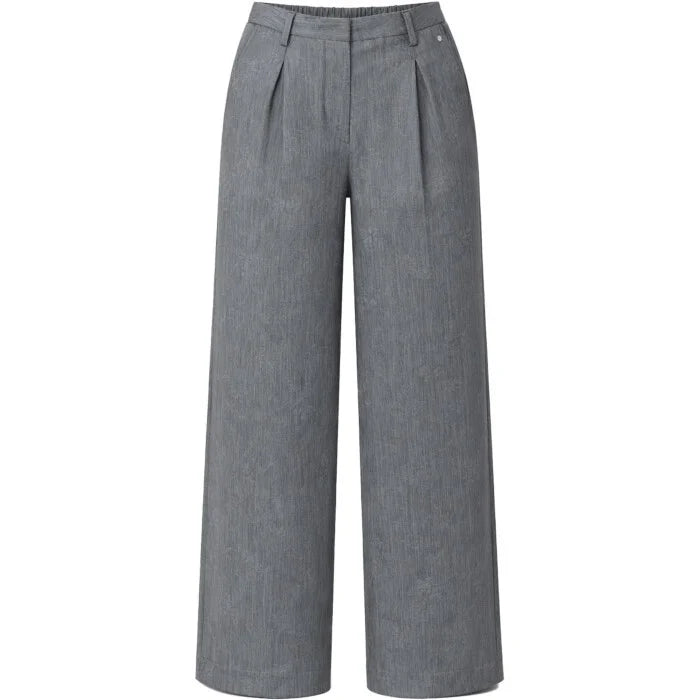 Tramontana Wide Leg Trousers Grey Melange
