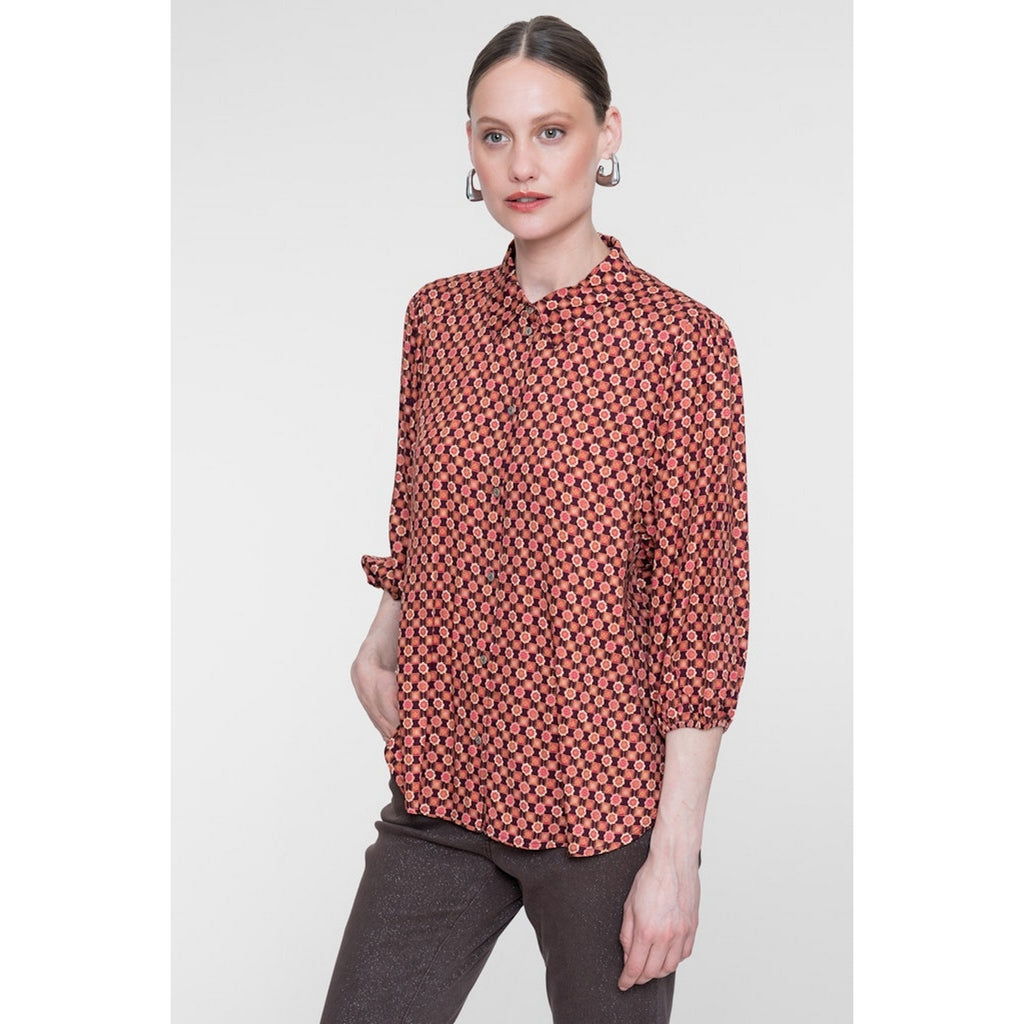 Blouse Geisha cassis orange
