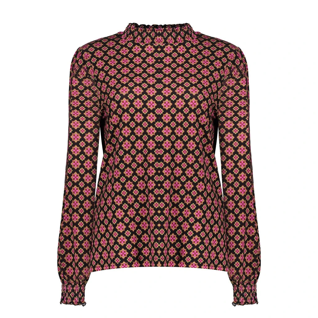 Blouse black/pink Geisha