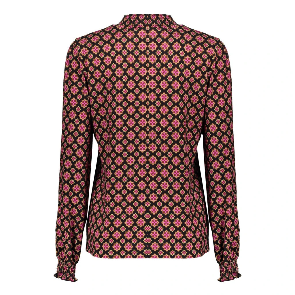 Blouse black/pink Geisha