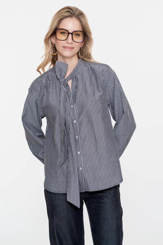 Blouse grey Geisha